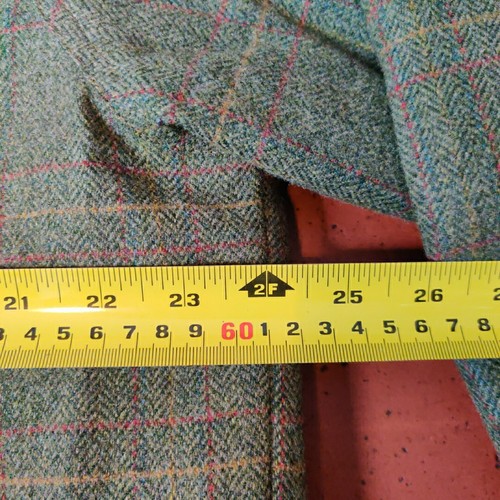 Cousins Of Cheltenham Tweed Mantel Wildlederkragen Größe L Steppfutter - Bild 11 von 19