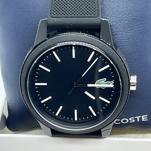 Lacoste 791472904 Men Black Silicone Strap Analog Dial Quartz Wrist Watch JMB64 - Picture 3 of 12