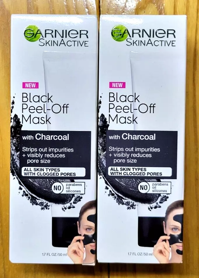 Garnier SkinActive, Black Peel-Off Mask with Charcoal, 1.7 fl. oz.