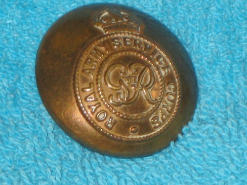 KÖNIGLICHES ARMEE-DIENSTKORPS MESSINGKNÖPFE X 3. KINGS CROWN - 17MM VON GAUNT, LONDON - Bild 5 von 10
