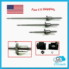 ZYLtech Precsion (TRUE C7) 16mm Ball Screw 1605 w/ BF/BK12 End Support - 700mm