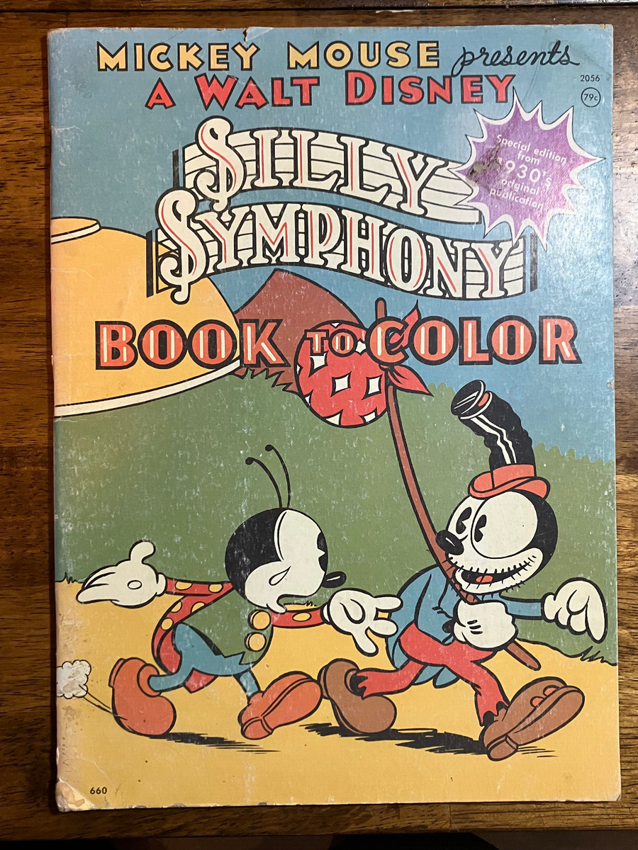 Mickey Mouse Presents A Walt Disney Silly Symphony Book to Color