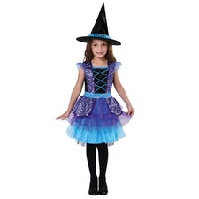 Sequin Witch Girl's Halloween Dress-Up Costume - 8-10 Medium A252