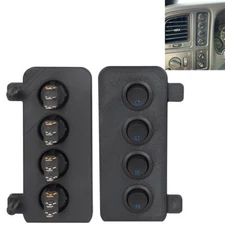 Silverado Switch Panel 4 Toggle BLUE SWITCHES For 1999-2007 LED GMC Chevrolet