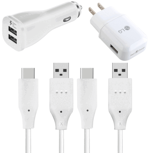 For LG V20 V30 V40 G7 G6 G5 USB Wall Charger Type-C Cable Rapid Fast Charger Lot - Picture 77 of 77