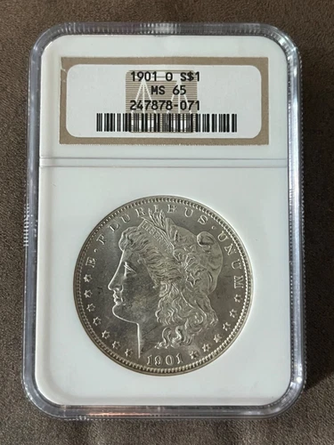1901 O Morgan Silver Dollar MS65 NGC Bright White!