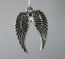 60pcs Tibetan Silver Wing Charms Craft DIY 30x20.5x1.5mm 35979