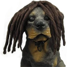Pet Supplies -Dog Costumes Brown Dreadlock Extension Synthetic Hair Pet Dog Cat