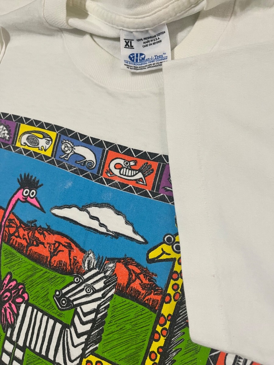 90s Vintage Human-I-Tees Art Nature Earth Shirt View 3