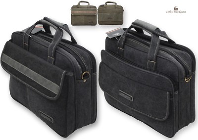 Borsa Tracolla Uomo Impermeabile Borsa Porta PC 17.3 Pollici In Pelle PU - Valigetta Uomo Impermeabile Con Tracolla | Elegante E Funzionale Organizzazione Documenti - Foto 13