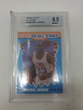 1990-91 Fleer All-Stars Michael Jordan #5 BGS 8.5 Basketball Card Bulls 🐐