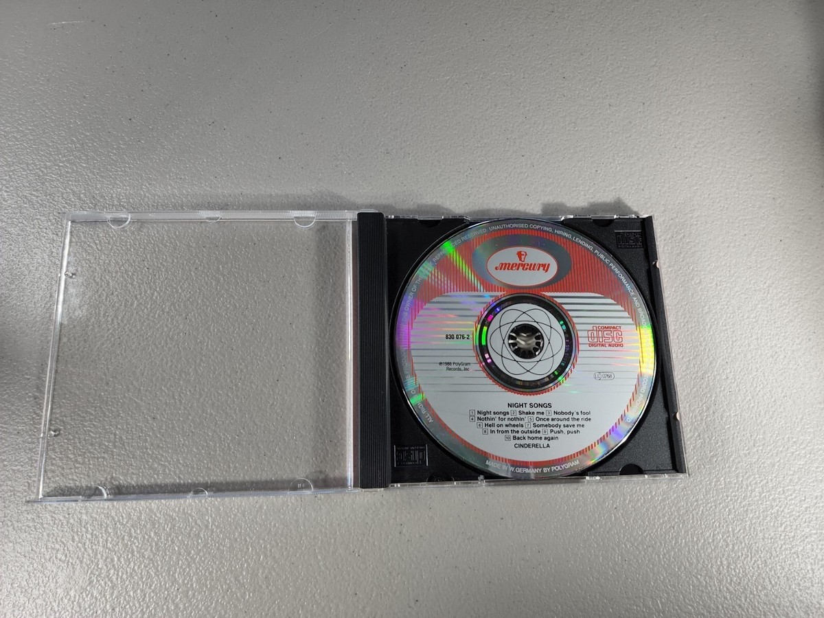 Cinderalla - Night Songs CD Made In West GERMANY 830 076-2