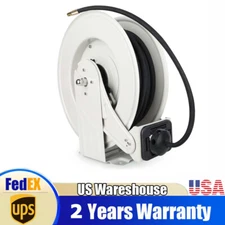 Grease Hose Reel Retractable Heavy Duty 1/4" x50' Premium High Pressure Oil Hose