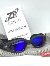 ZIONOR Blue Swimming Goggles UV Protection Watertight Anti-Fog Adjustable Strap