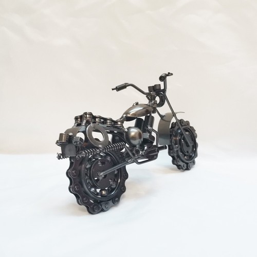 Collectible Motorbike Model Metal Dirt Bike Motorcycle Sculpture Home Bar Decor - Picture 16 of 24