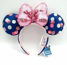 Polka Dot Bow Minnie Ears 2020 Rock Sequins Disney Parks Limited Party Headband