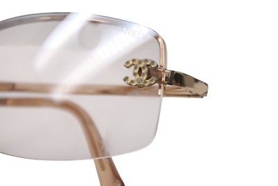 小物 Chanel Rimless Sunglasses Coco Logo 4093 CHANEL Rimless Sunglasses 4093-B Coco Logo Eyewear Body Only | eBay