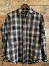 PENDLETON Men’s Shirt Large Pure Virgin Wool Button Down Made In USA