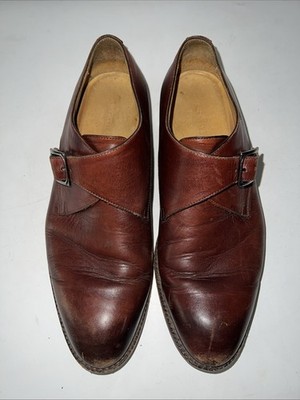 Beckett Simonon Size 9 Men s Oxford s Shoes Brown Handcrafted Buckle 