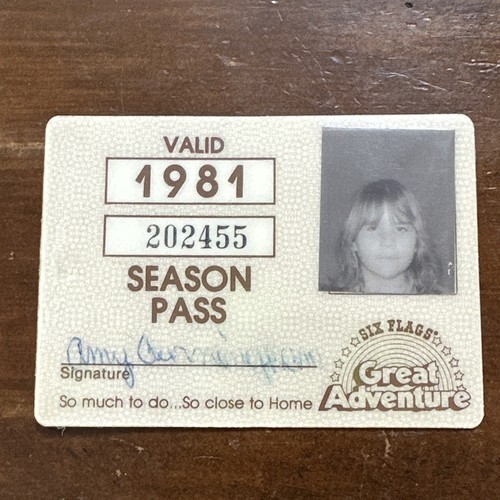 Six Flags Great Adventure Season Pass Vintage 1981 Jackson NJ