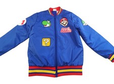 Nintendo Super Mario Boys Blue Jacket Size 10-12