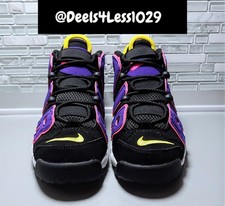 Nike Air More Uptempo '96 Kids Size 4.5Y/Womens 6 Black Purple Pink DZ5278-001