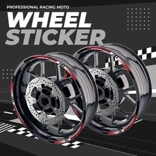 Red 17'' Rim Wheel Sticker Decal Strip Tape P05B For Triumph Daytona 1200