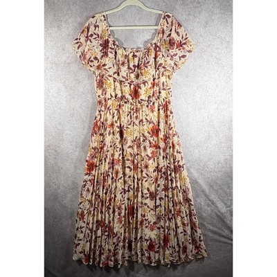 beige maxi dress with sleeves Baltic Born Womens Luciana Maxi Dress | Beige + Rose