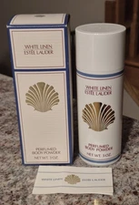 Vintage Estee Lauder White Linen Perfumed Body Powder 3 oz NOS