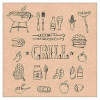 20 Servietten Recycled Grill 3Lagig 33X33Cm Tissue Barbeque Bbq
