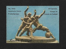 Schweizer Lindt & Sprungli Briefmarke: Japanische Kunst, Gruppe Fußballspieler (1937 )
