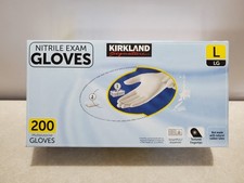 Kirkland Signature Nitrile  Exam Multi-Purpose  Gloves  200-Count Size: Large