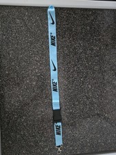 Nike Light Blue Detachable Logo Lanyard for Men One Size