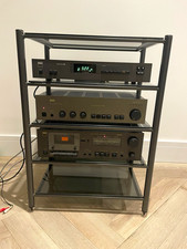 NAD 3020A Amplifier with Cassette Player, Tuner and stand. Vintage working HiFI