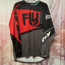 Fly Racing Men's F 16 Size Large Motocross Racing Long Sleeve Jersey T-Shirt