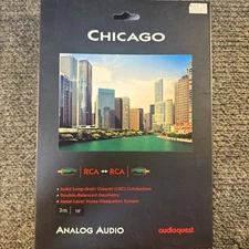 AudioQuest Chicago Analog Audio RCA Cable 3 Meter (10 foot)
