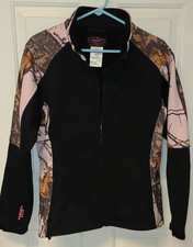 Yukon Gear Mossy Oak Women  s Zip-Up Pink Camo Coat Sz. M Outdoors Camp