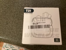 TOZO T21 Wireless Earbuds Bluetooth 5.3 in Ear Headphones Dual Mic Call Noise Ca