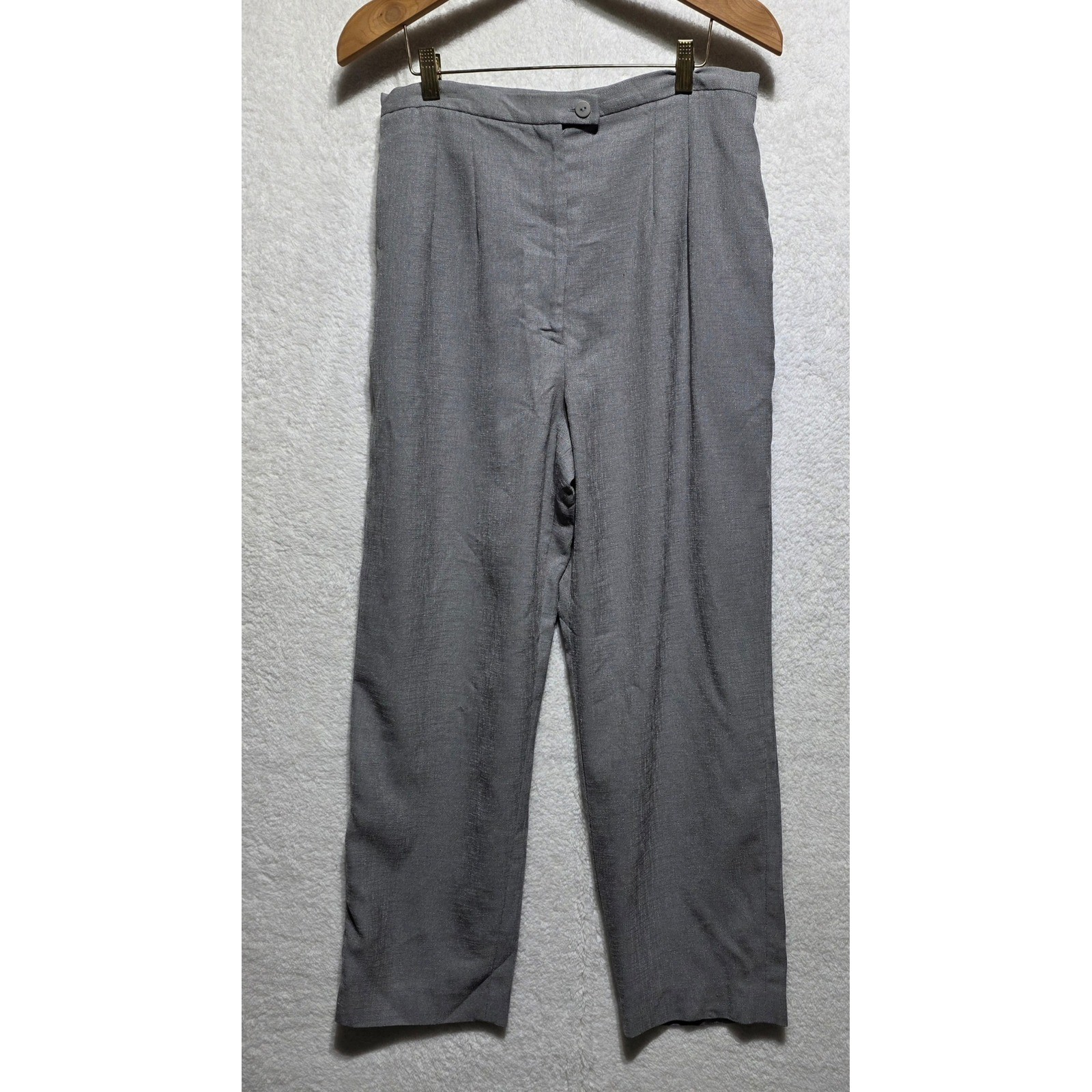 Patchington Petite Grey Tailored Polyester Pants … - image 1