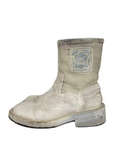 Mm6 Paint Boots Pecos Boots 37 White Leather Inm37