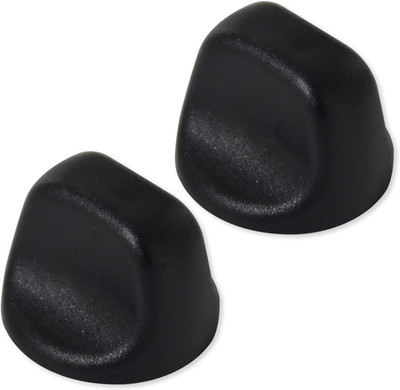 S99360232 Range Hood Knob S600348 Fan Knob Black 2PCS | Durable Plastic Material