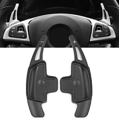 2x Lenkrad Paddle Shifter Verlängerung für Mercedes-Benz A B C E CLA CLS schwarz