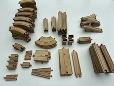 Brio Wooden Train Set with Tracks, Bridges, and Accessories Bundle