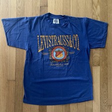 Vintage 90s Levi  s Shirt Single Stitch 1992 Medium Blue Rare Levis