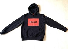 Hugo Boss Duratschi223 Men's Sweatshirt Long Sleeve Hoodie Black  Hard To Find