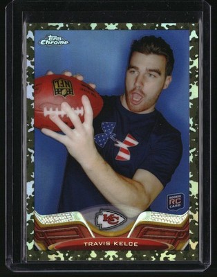 2013 Topps Chrome #118 Travis Kelce Camo Refractors #/499