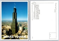 Vintage Sears Tower Chicago Illinois Skyscraper Postcard 1974 City View