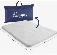 Hiccapop Mattress For Pack-n-Play Washable 38 x 26 x 1.5" Thick Topper Carry Bag