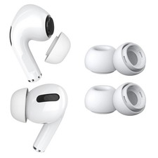 Replacement Silicone Ear Tips for AirPods Pro M  - 2 Pairs White