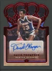 2021-22 DAVID THOMPSON 05/49 AUTO PANINI CROWN ROYALE DIE-CUT AUTOGRAPHS